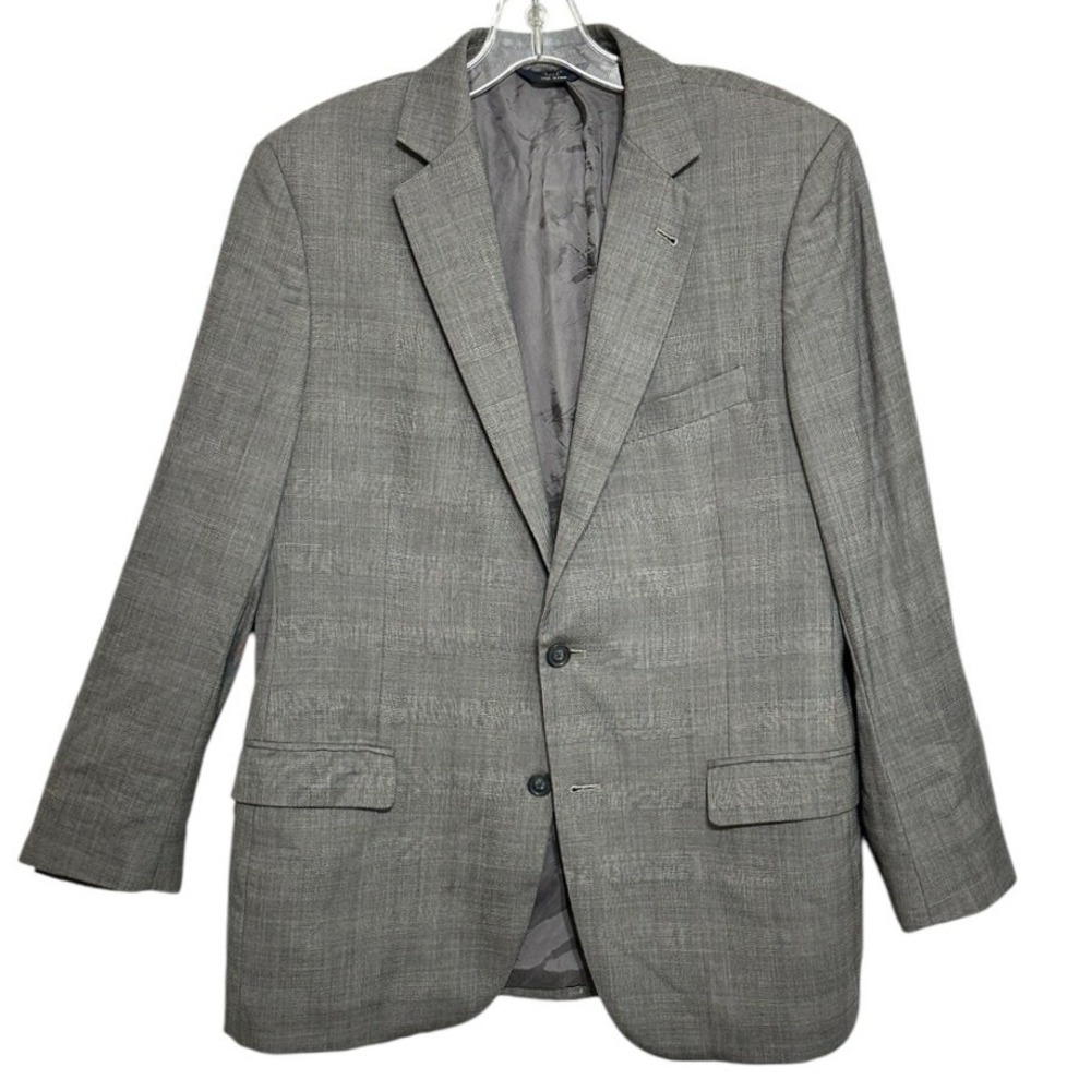 Brooks Brothers 346 Blazer Men Grey Glen Plaid Wool Fitzgerald Fit Old Money 42R